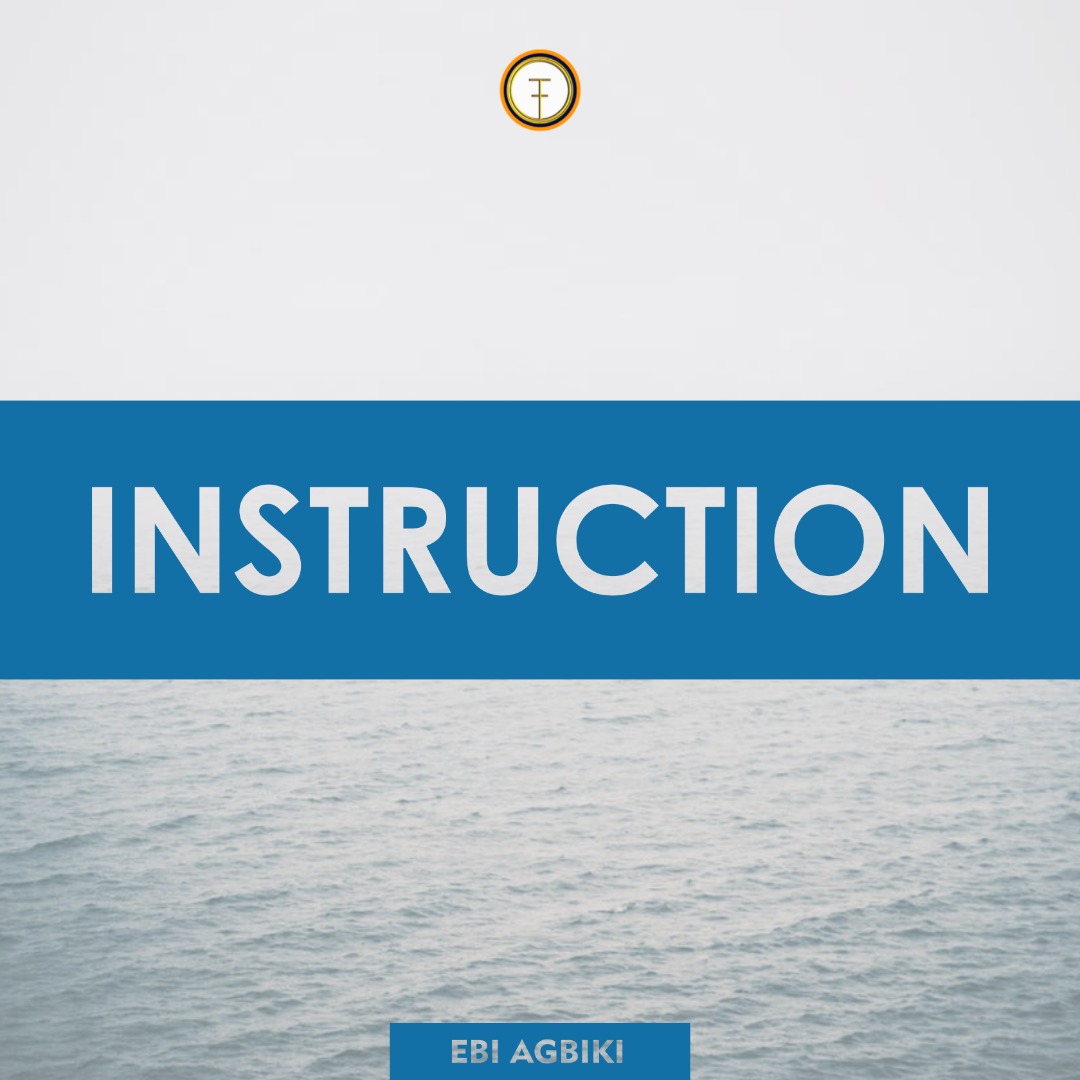 Instructions: “Obeying the voice of God”